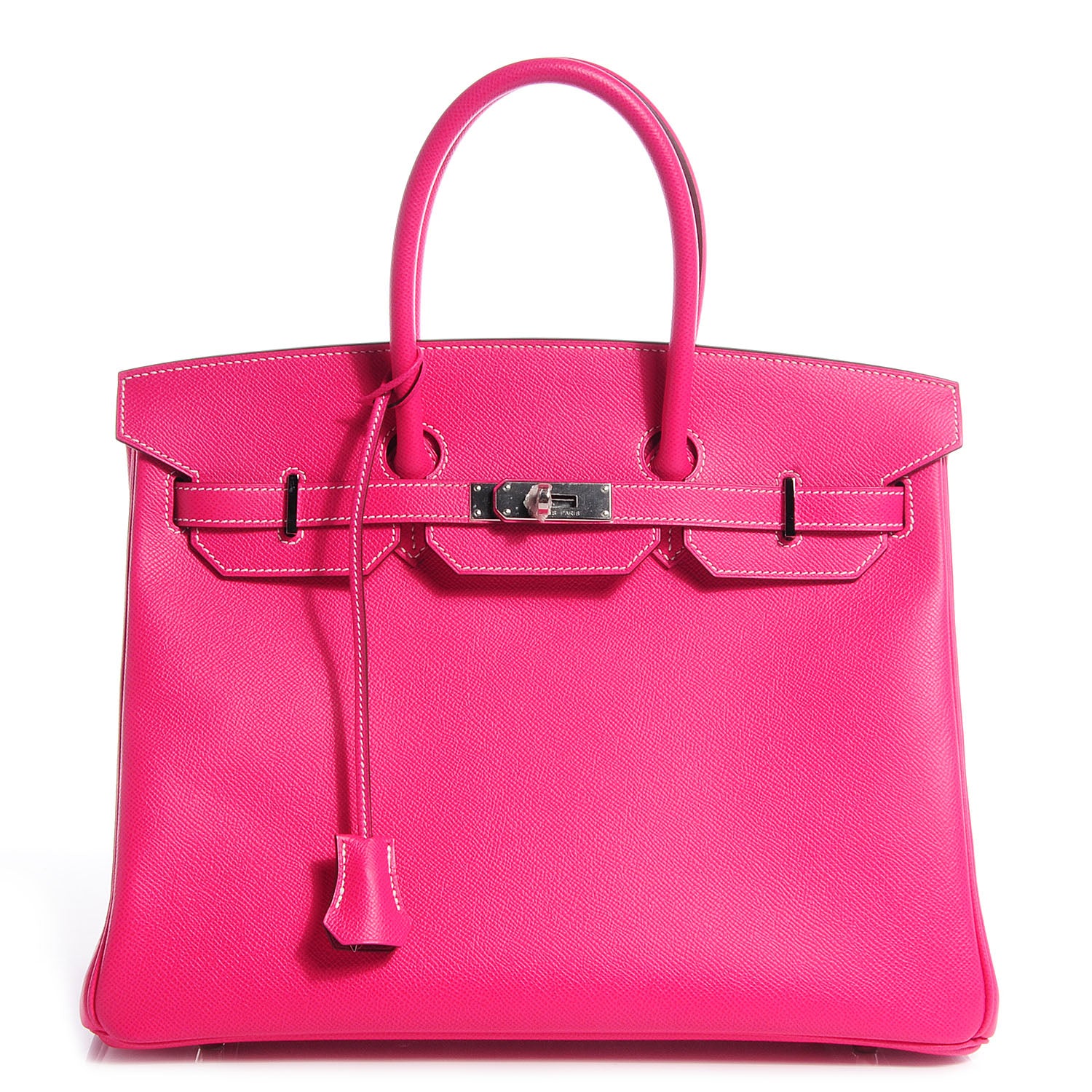 Hermes Epsom Candy Birkin 35 Rose Tyrien and Rubis 1 of 15