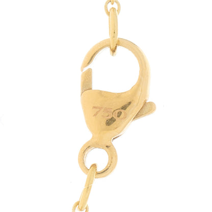 David Yurman 18K Yellow Gold Diamond Lock and Key Necklace 4 of 5