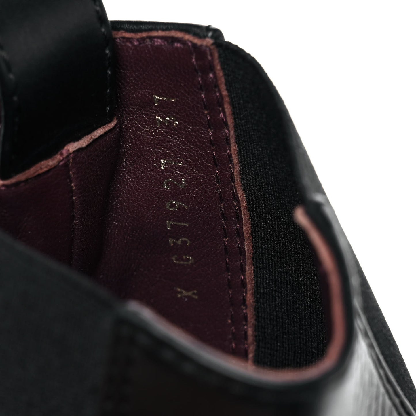 Calfskin Cap Toe CC Ankle Boots 37 Black