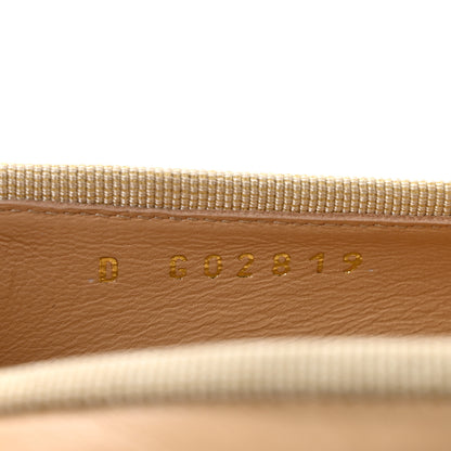 Chanel Lambskin Cap Toe CC Ballerina Flats 38 Beige Black 9 of 11