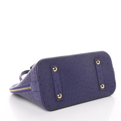 Louis Vuitton Ostrich Alma PM Figue 3 of 8