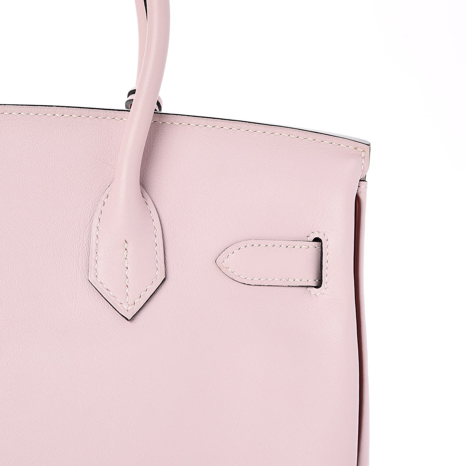 Hermes Swift Horseshoe Bi-Color Birkin 30 Rose Dragee Rouge H 28 of 37