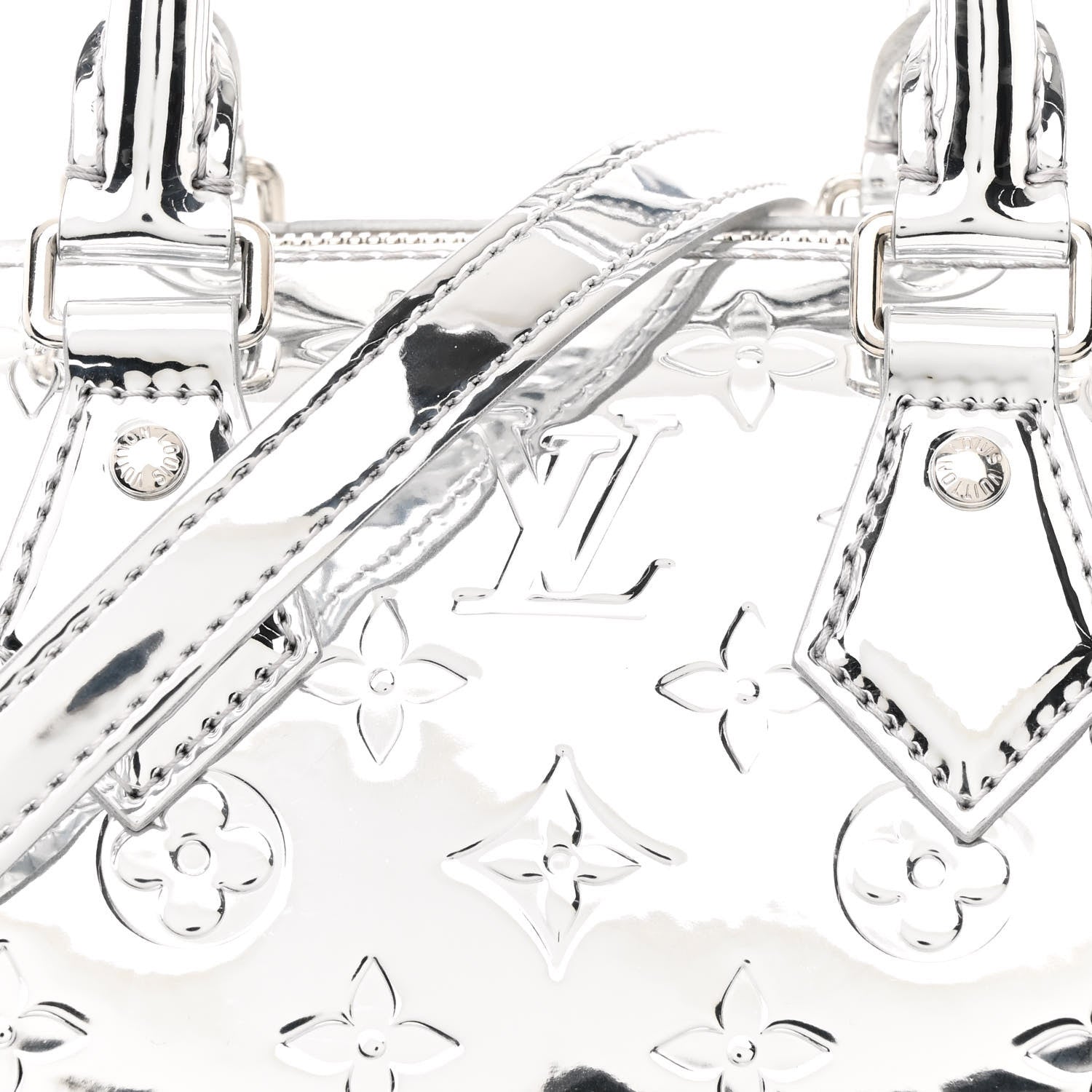 Louis Vuitton Monogram Miroir Speedy Bandouliere 20 Silver 7 of 9