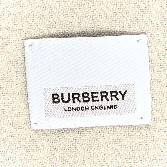 Burberry Wool Jacquard Logo Scarf Black White 3 of 4