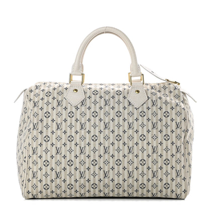 Louis Vuitton Mini Lin Croisette Speedy 30 Blue 1 of 11