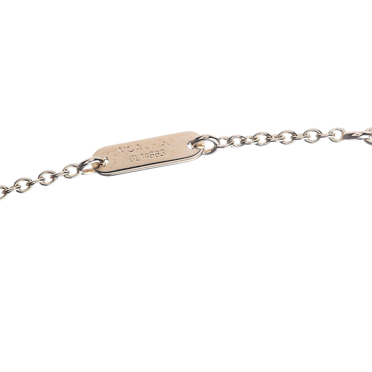 Van Cleef & Arpels 18K Yellow Gold Diamond Cross Pendant Necklace 4 of 5