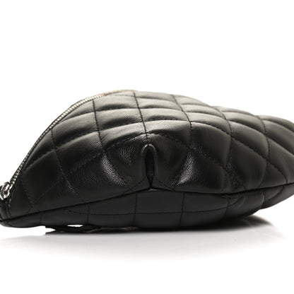 Chanel Lambskin Quilted Waist Belt Bag Black 9 of 12