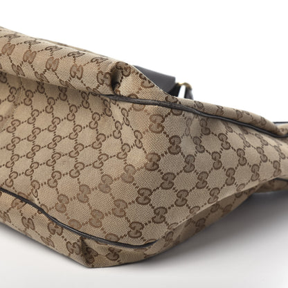 Gucci Monogram Margaux Calfskin Medium Emily Hobo Beige Ebony Cocoa 10 of 12