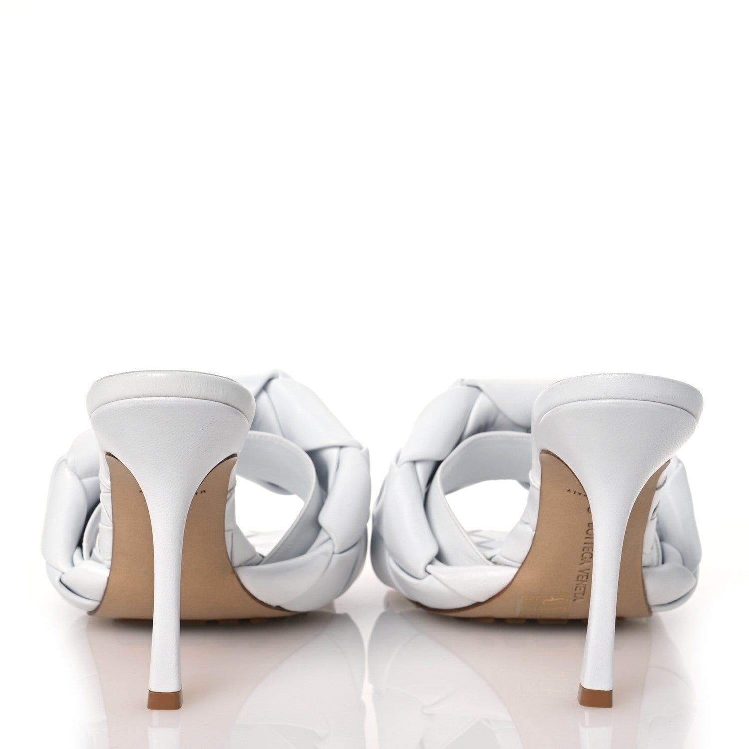 Bottega Veneta Nappa Maxi Intrecciato Lido Mule Sandals 40 Optic White 5 of 14