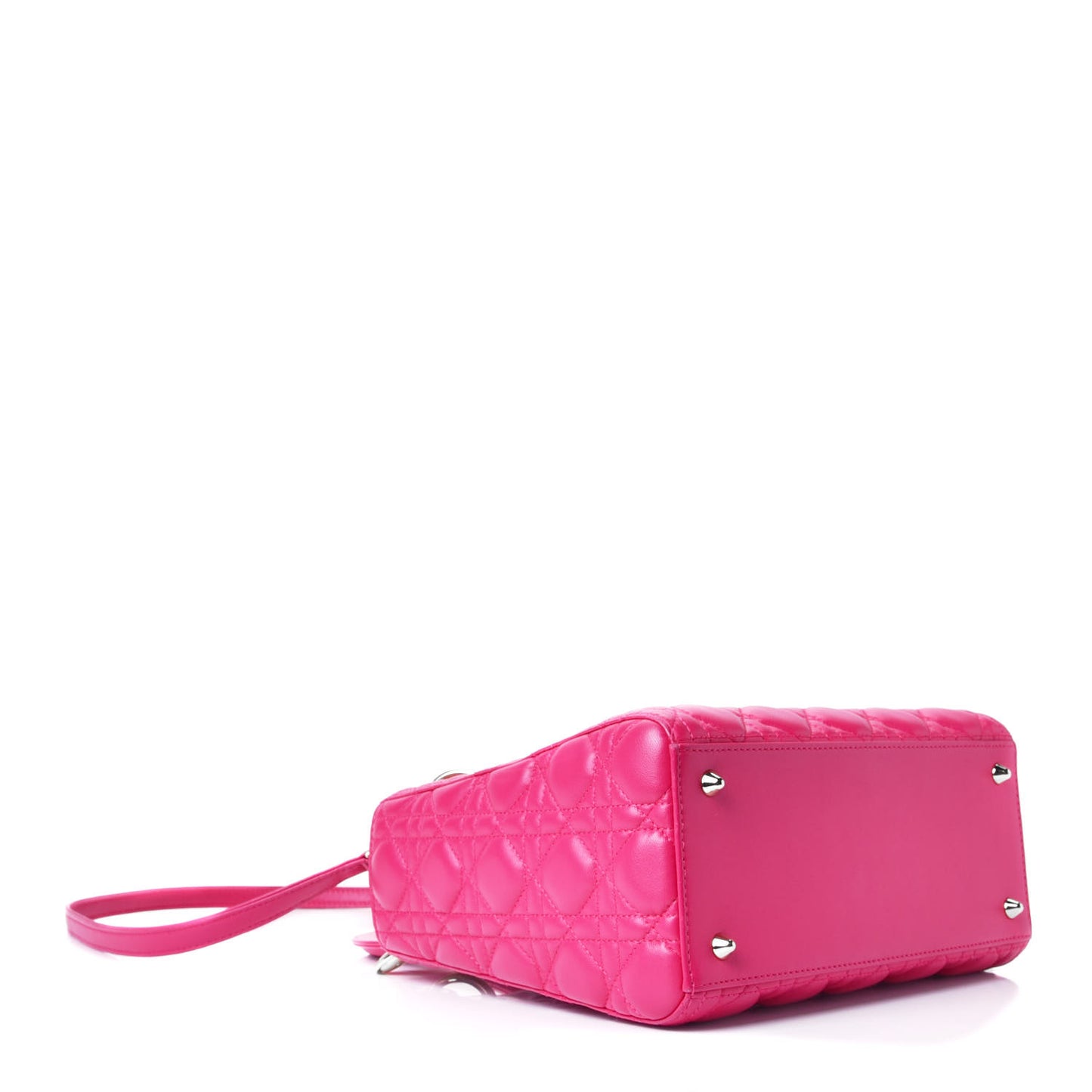 Lambskin Cannage Medium Lady Dior Pink