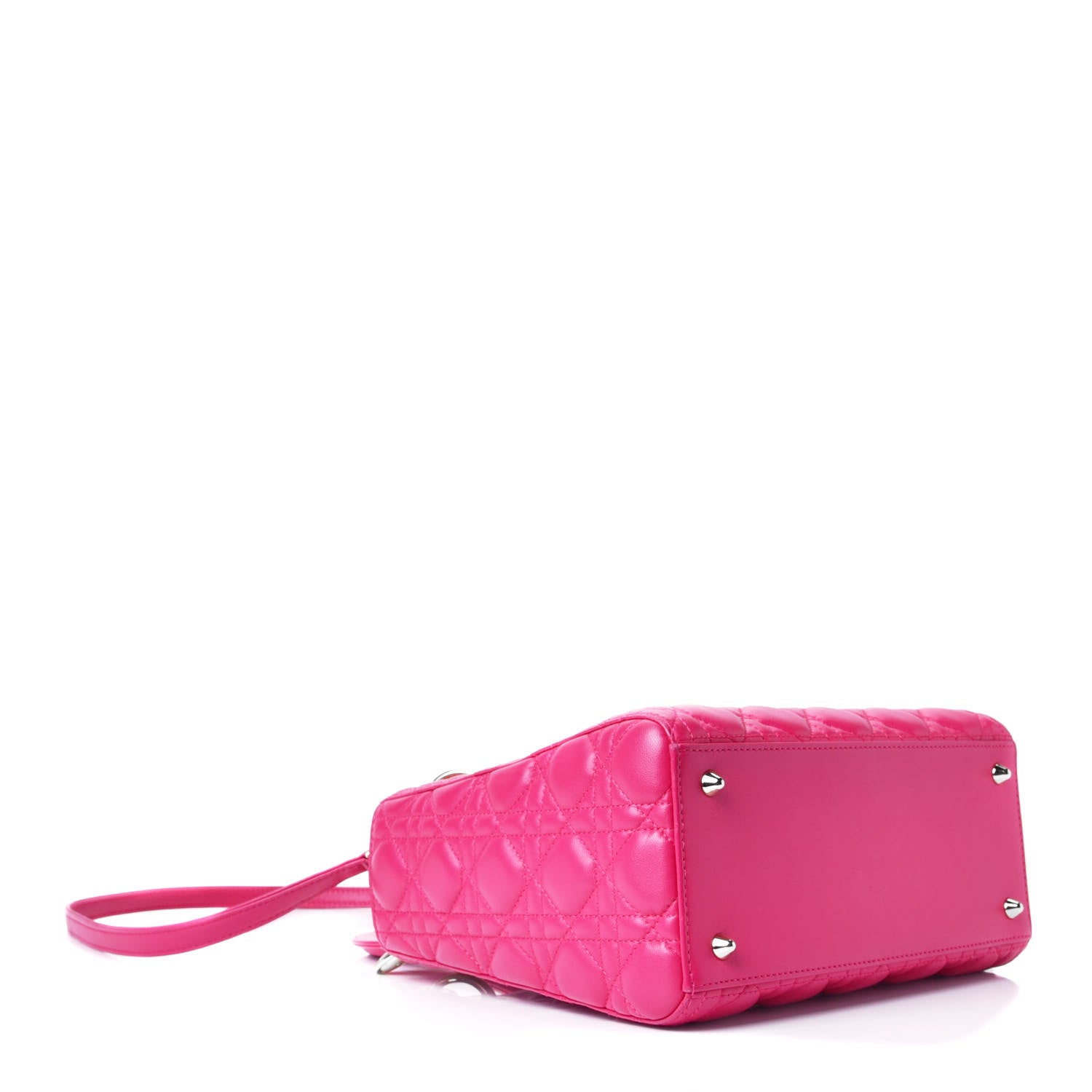Christian Dior Lambskin Cannage Medium Lady Dior Pink 5 of 5