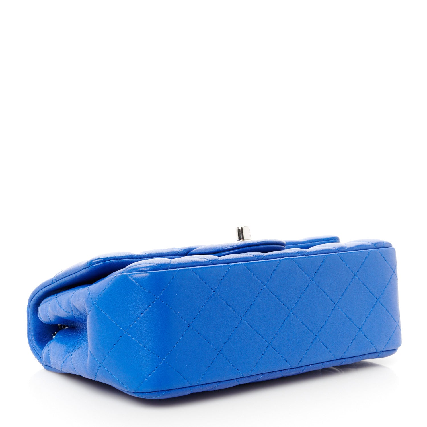 Chanel Lambskin Quilted Mini Rectangular Flap Royal Blue 4 of 11