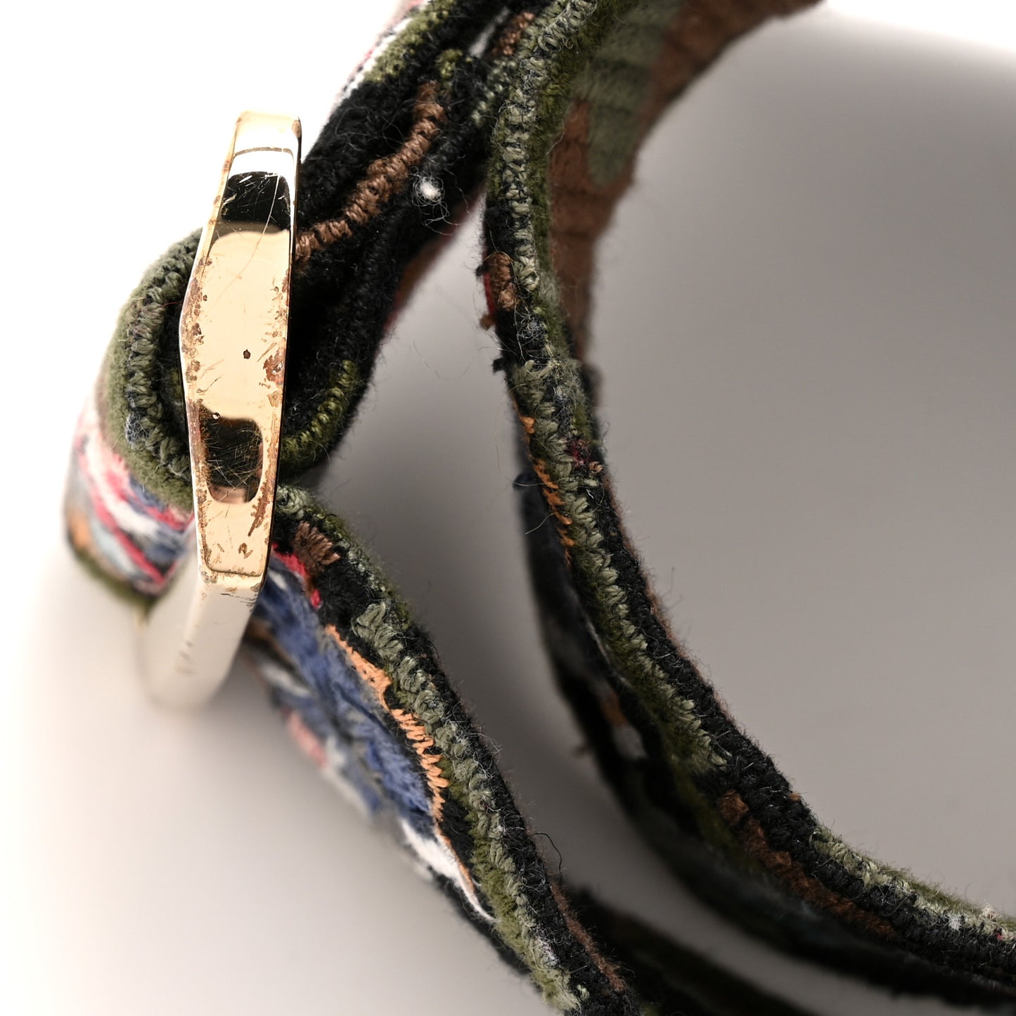 Canvas Camubutterfly Rockstud Guitar Strap Multicolor