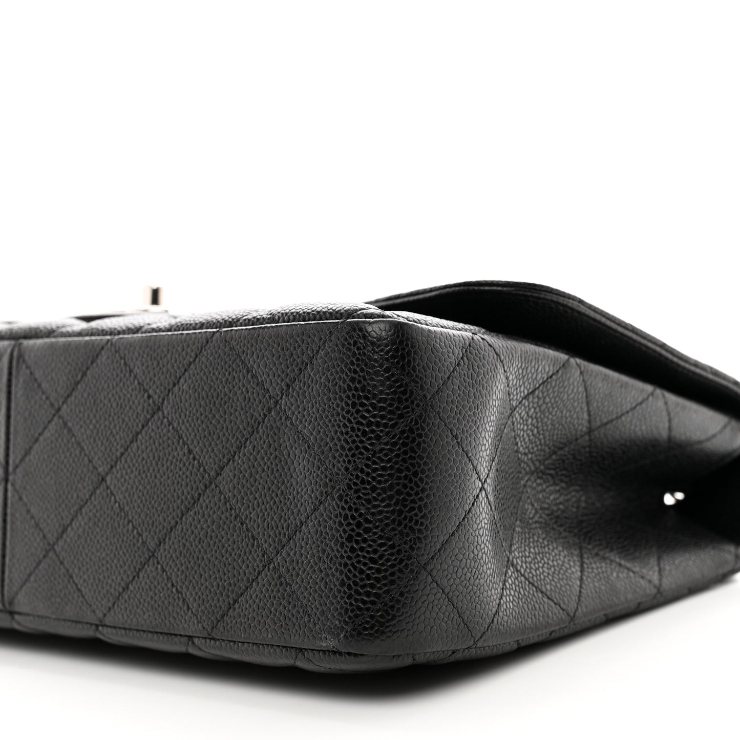 Caviar Quilted Jumbo Single Flap Black