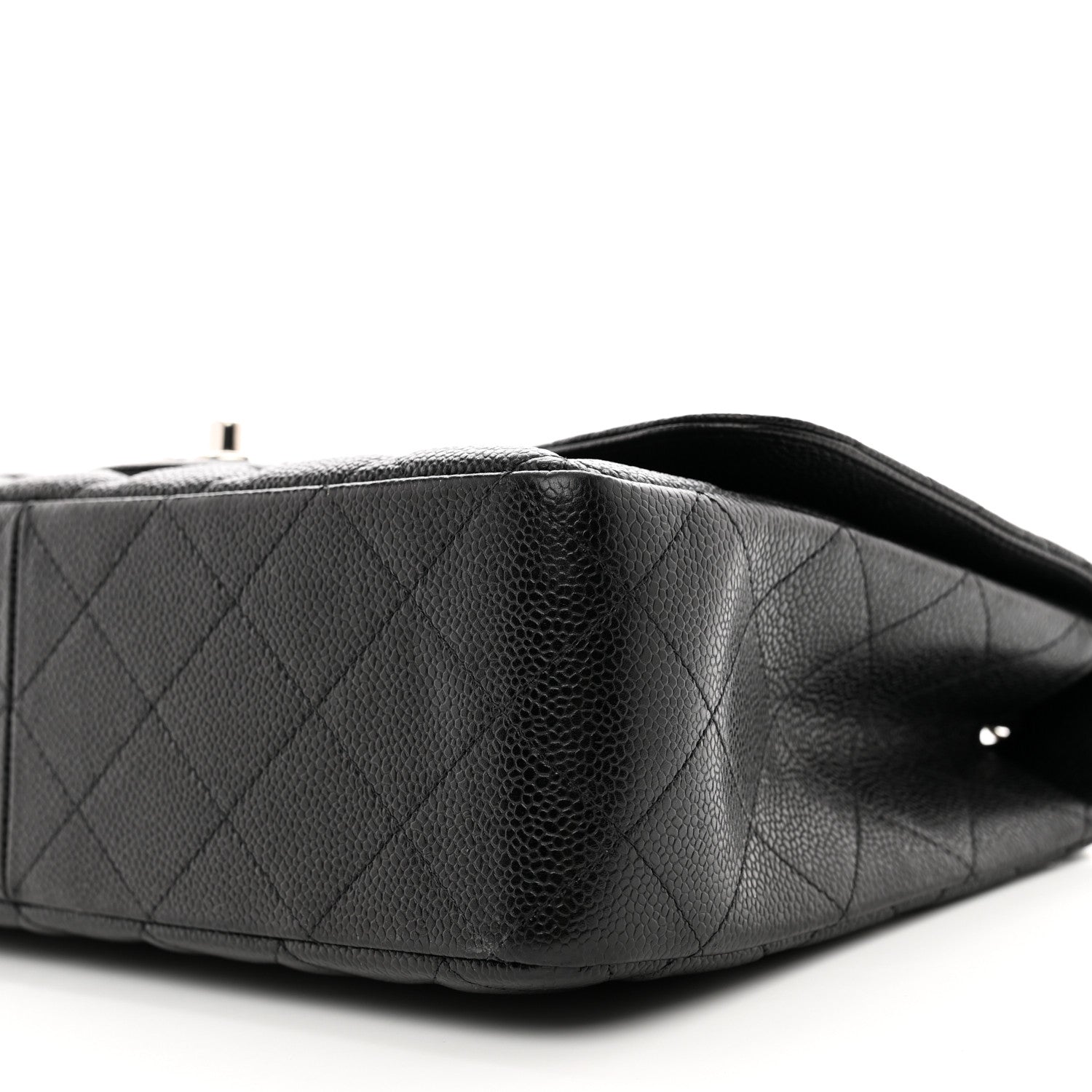 Chanel Caviar Quilted Jumbo Single Flap Black 10 of 12