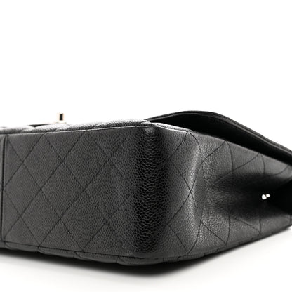 Chanel Caviar Quilted Jumbo Single Flap Black 10 of 12