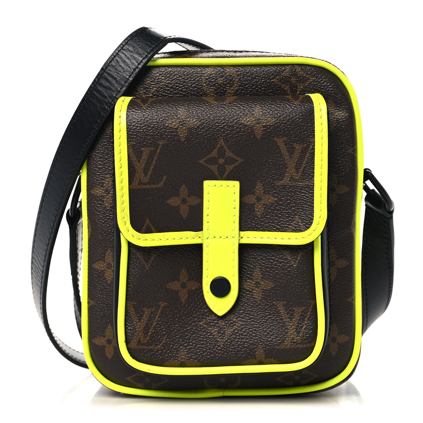 Monogram Macassar Christopher Wearable Wallet Fluorescent Yellow