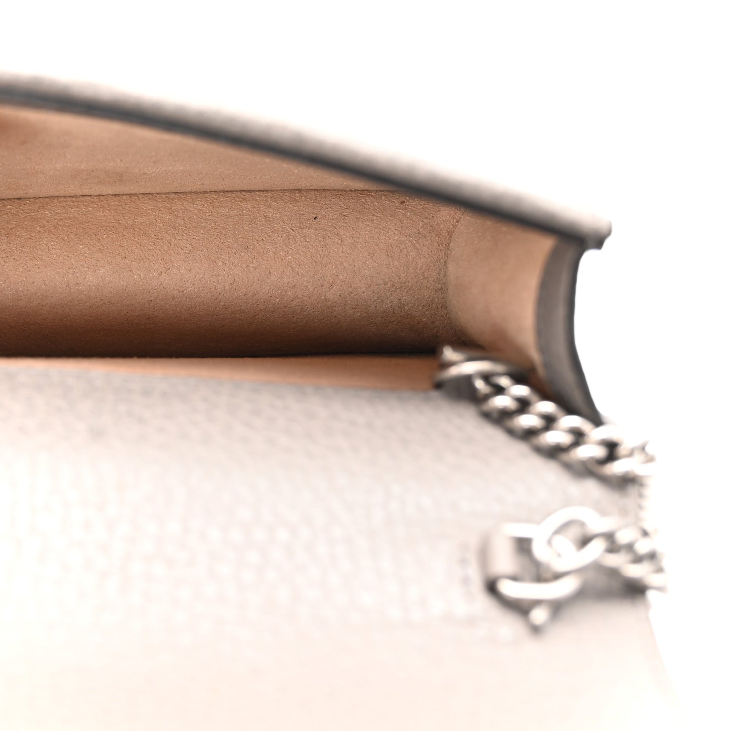 Dollar Calfskin Crystal Super Mini Dionysus Shoulder Bag Dusty Grey Black Diamond