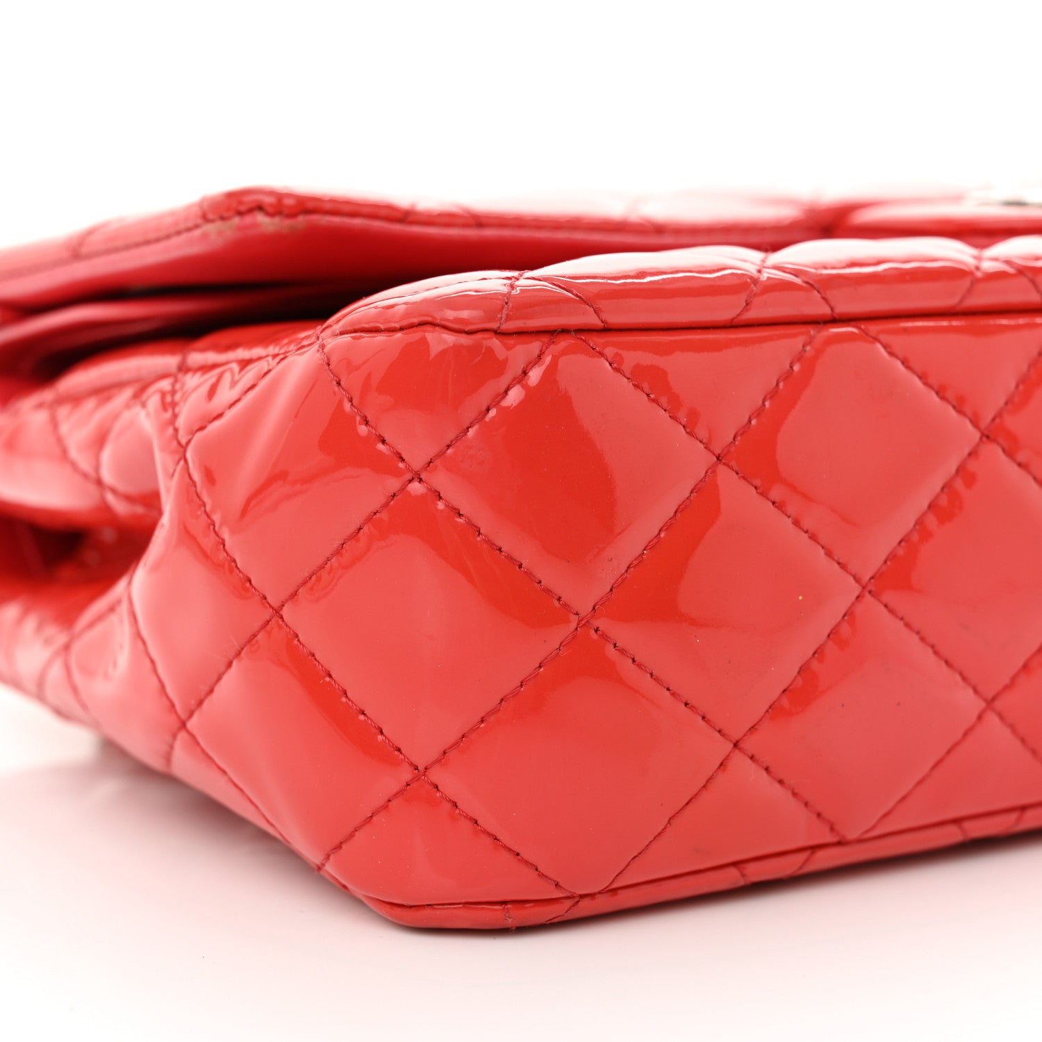 Chanel Patent Quilted Medium Double Flap Fuchsia 8 of 15