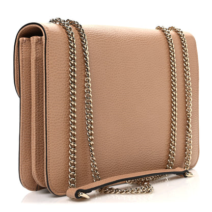 Gucci Dollar Calfskin Interlocking G Shoulder Bag Camelia 3 of 10