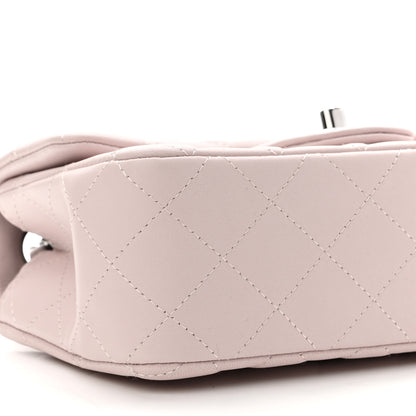 Chanel Lambskin Quilted Mini Rectangular Flap Light Purple 8 of 9