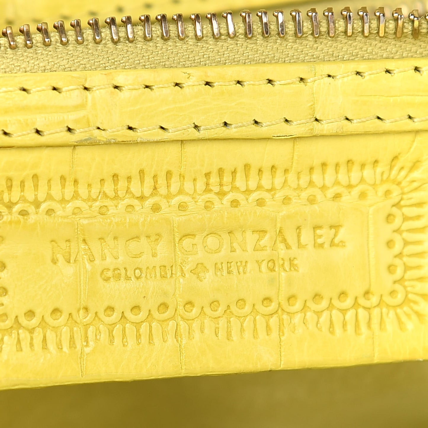 Crocodile Tote Yellow