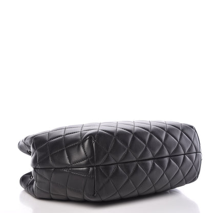Chanel Lambskin Quilted Accordion Tote Black 4 of 10