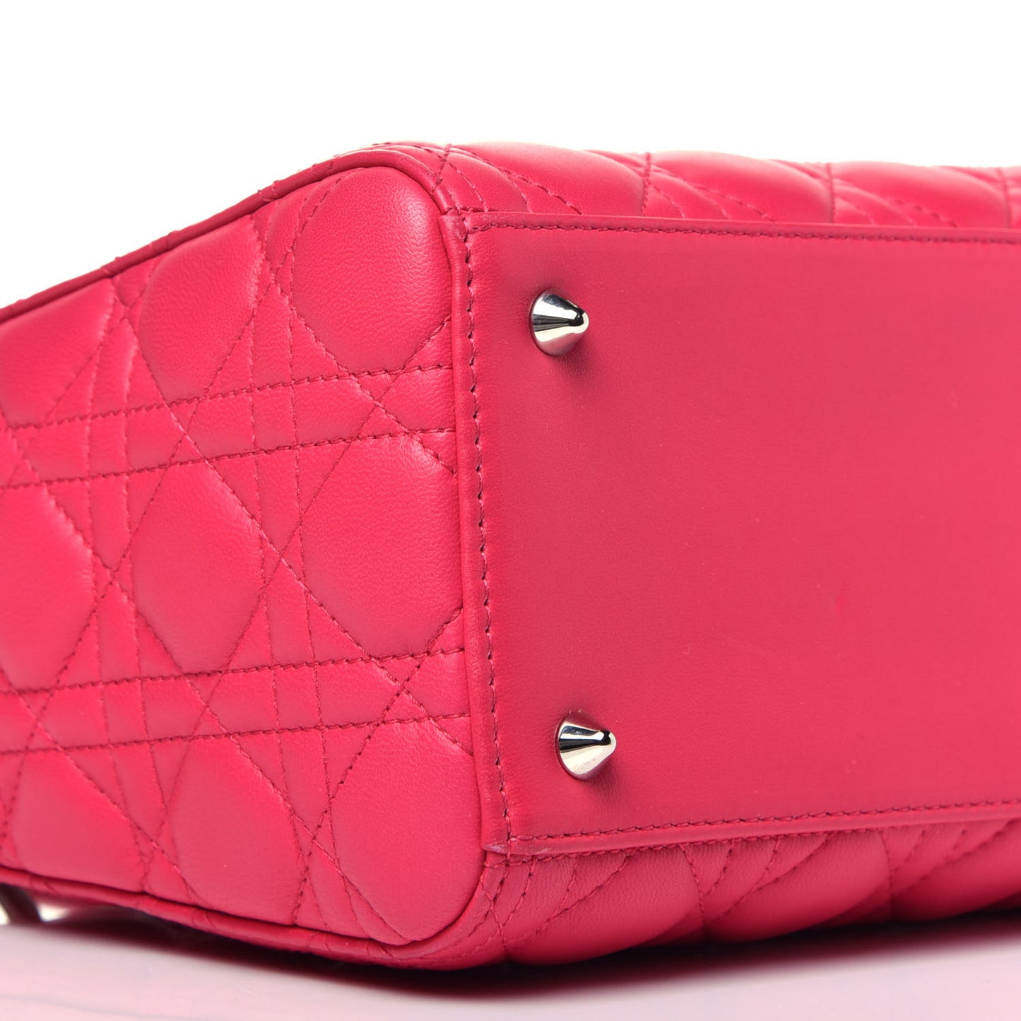 Lambskin Cannage Medium Lady Dior Pink