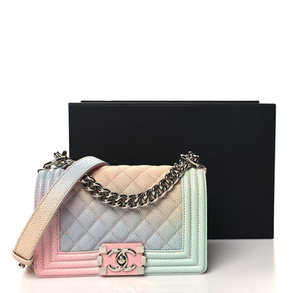 Chanel Caviar Quilted Small Rainbow Boy Flap Multicolor 11 of 11