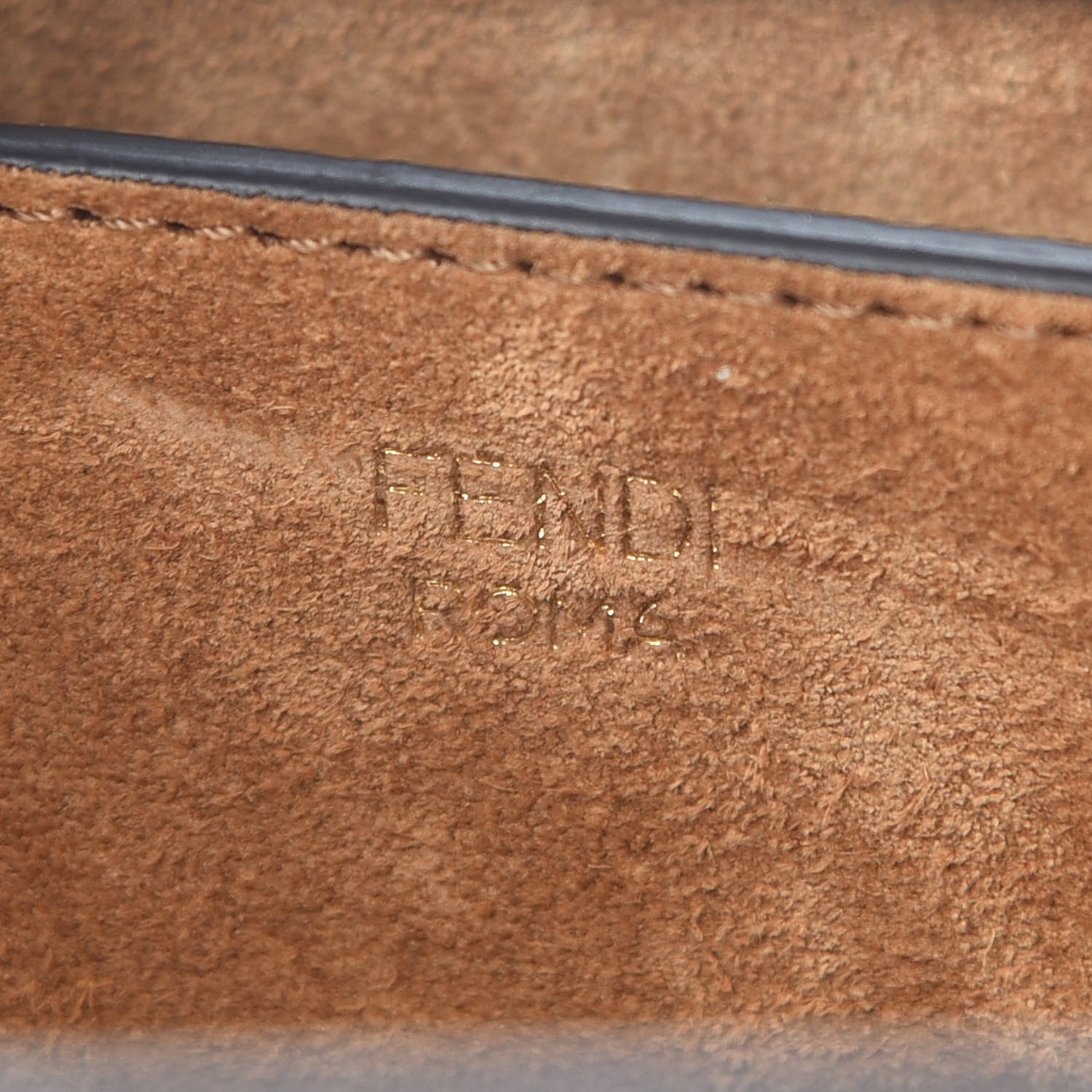 Fendi Vitello King Luxor Fendi Touch Shoulder Bag Tartufo 6 of 9