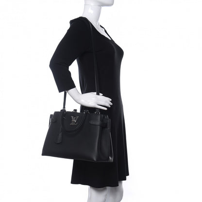 Louis Vuitton Calfskin Lockme Day Black 2 of 8