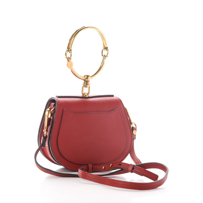 Chloe Calfskin Suede Small Nile Bracelet Bag Intense Red 2 of 7