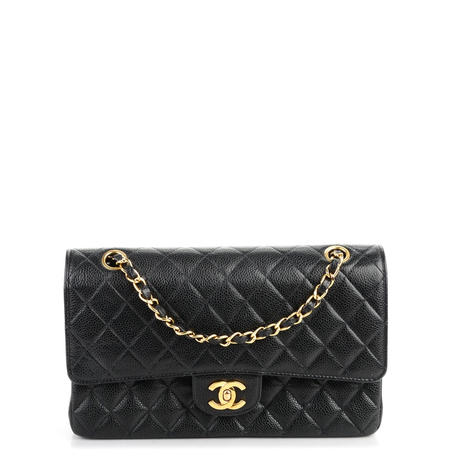Chanel Caviar Quilted Medium Double Flap Black 1 of 7