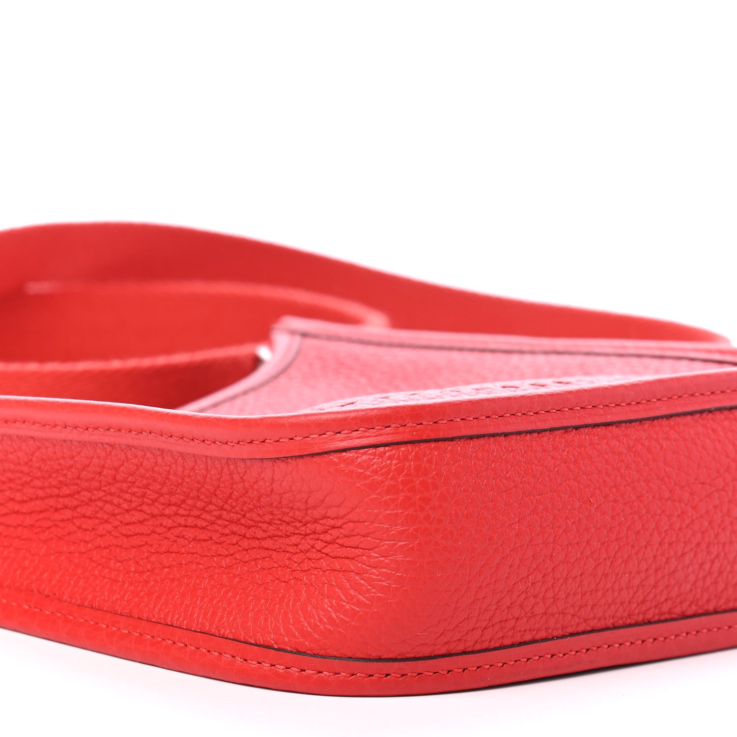 Hermes Taurillon Clemence Evelyne TPM Rouge De Coeur 8 of 9