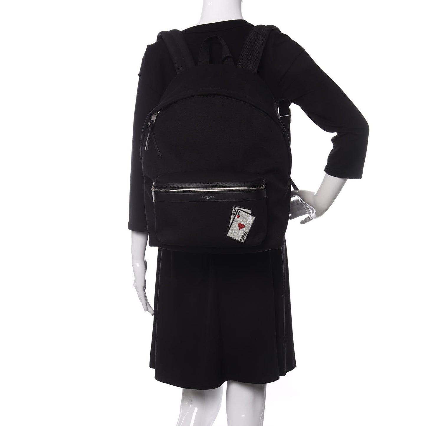 Canvas SL Playing Cards City Backpack Black