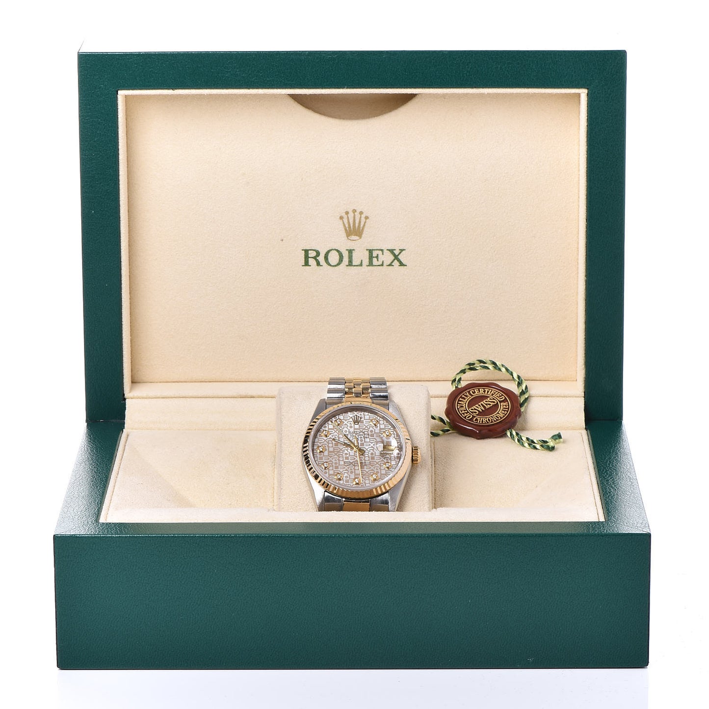 Stainless Steel 18K Yellow Gold Diamond 36mm Oyster Perpetual Datejust Watch Champagne Jubilee 116233