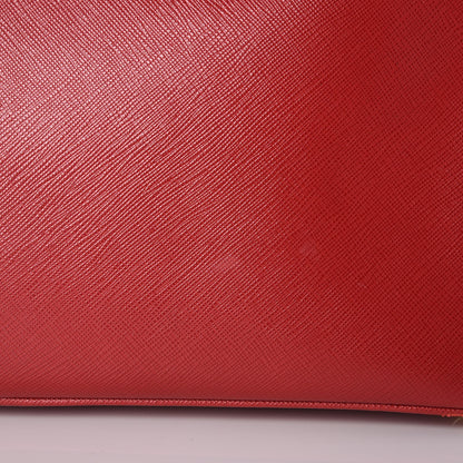 Prada Saffiano Lux Large Tote Rosso 11 of 13