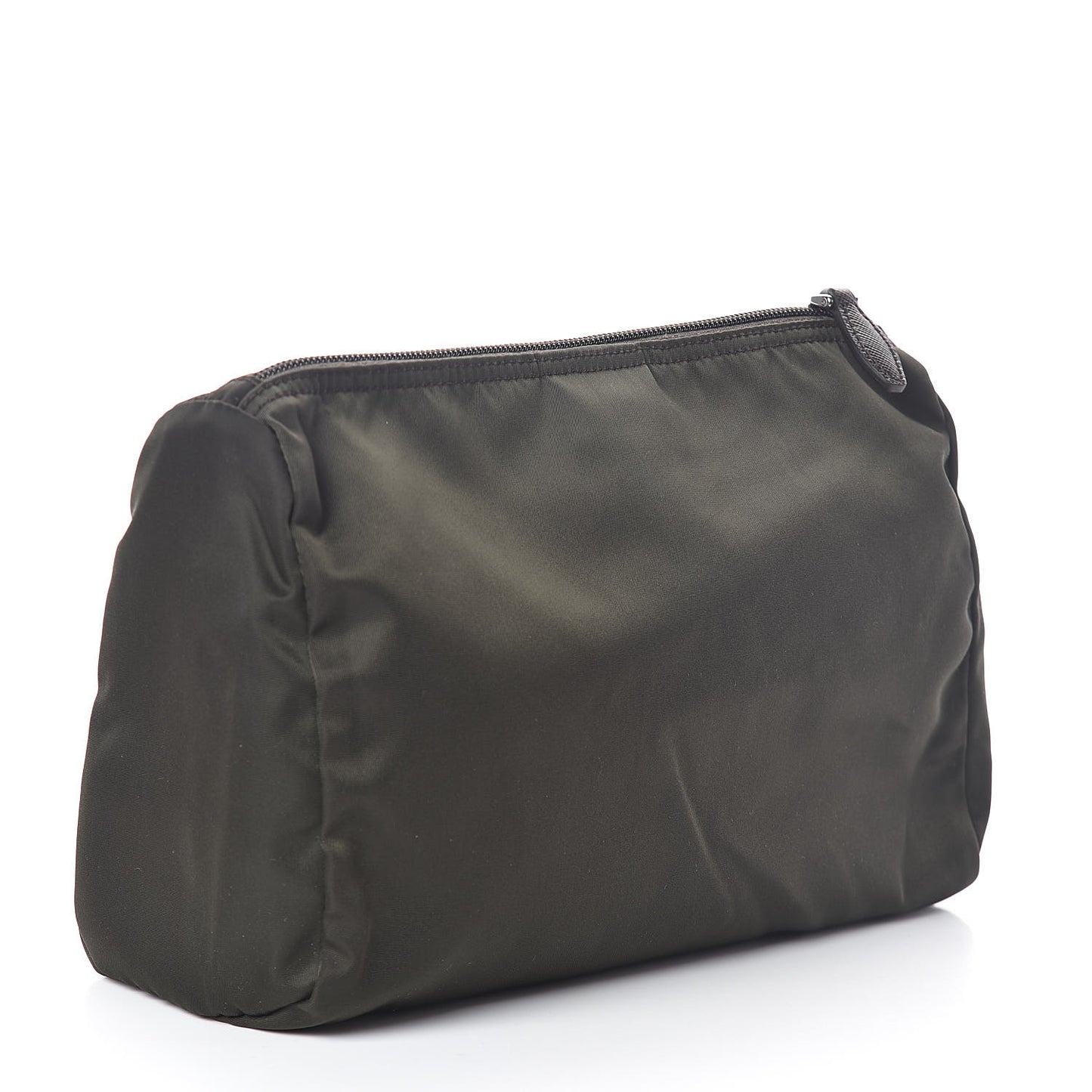Nylon Tessuto Cosmetic Pouch Ebano