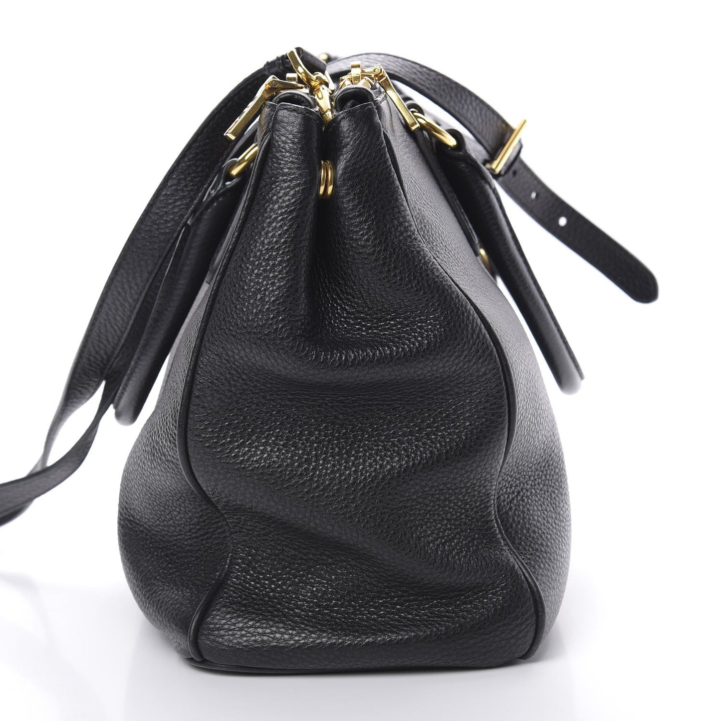 Vitello Daino Tote Black