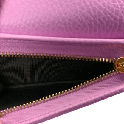 Gucci Dollar Calfskin Bosco Card Case Wallet Malva 5 of 8
