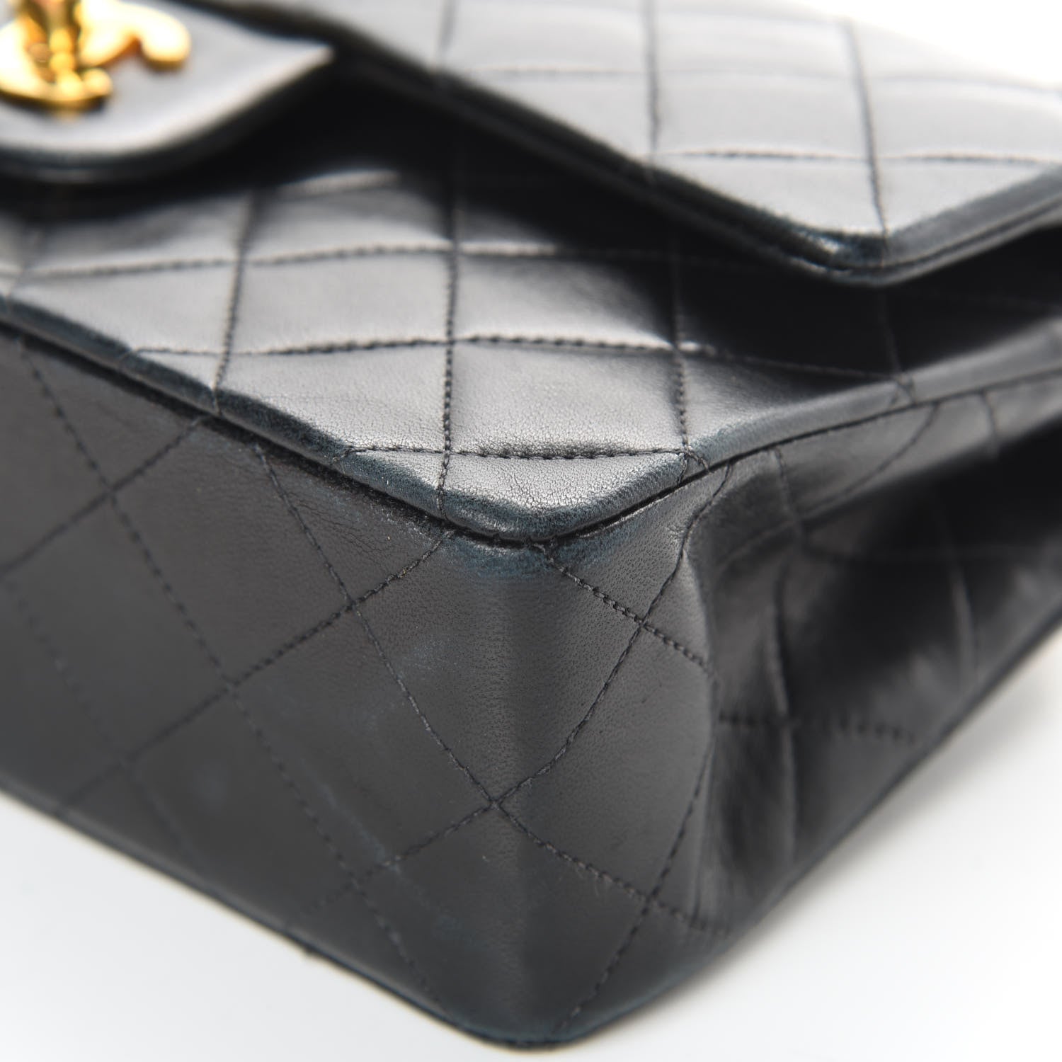 Chanel Lambskin Quilted Small Double Flap Black 10 of 21