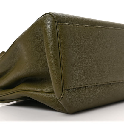 Celine Grained Calfskin Medium Soft 16 Bag Dark Olive 7 of 8