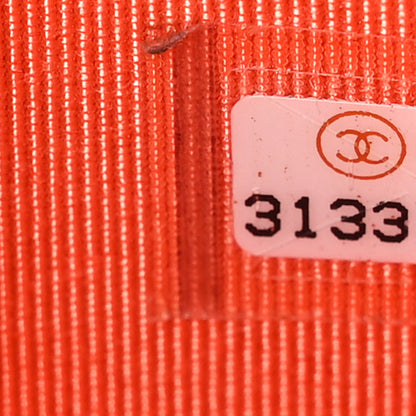 Chanel Lambskin Quilted Zip Around Coin Purse Wallet Coral 7 of 9