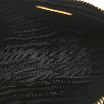 Prada Tessuto Nylon Chevron Quilted Shoulder Bag Black 5 of 9