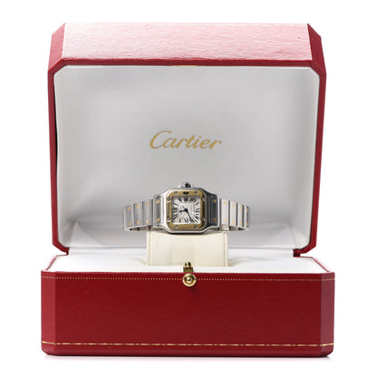 Cartier Stainless Steel 18K Yellow Gold 24mm Santos De Cartier Galbee Automatic Watch 6 of 6
