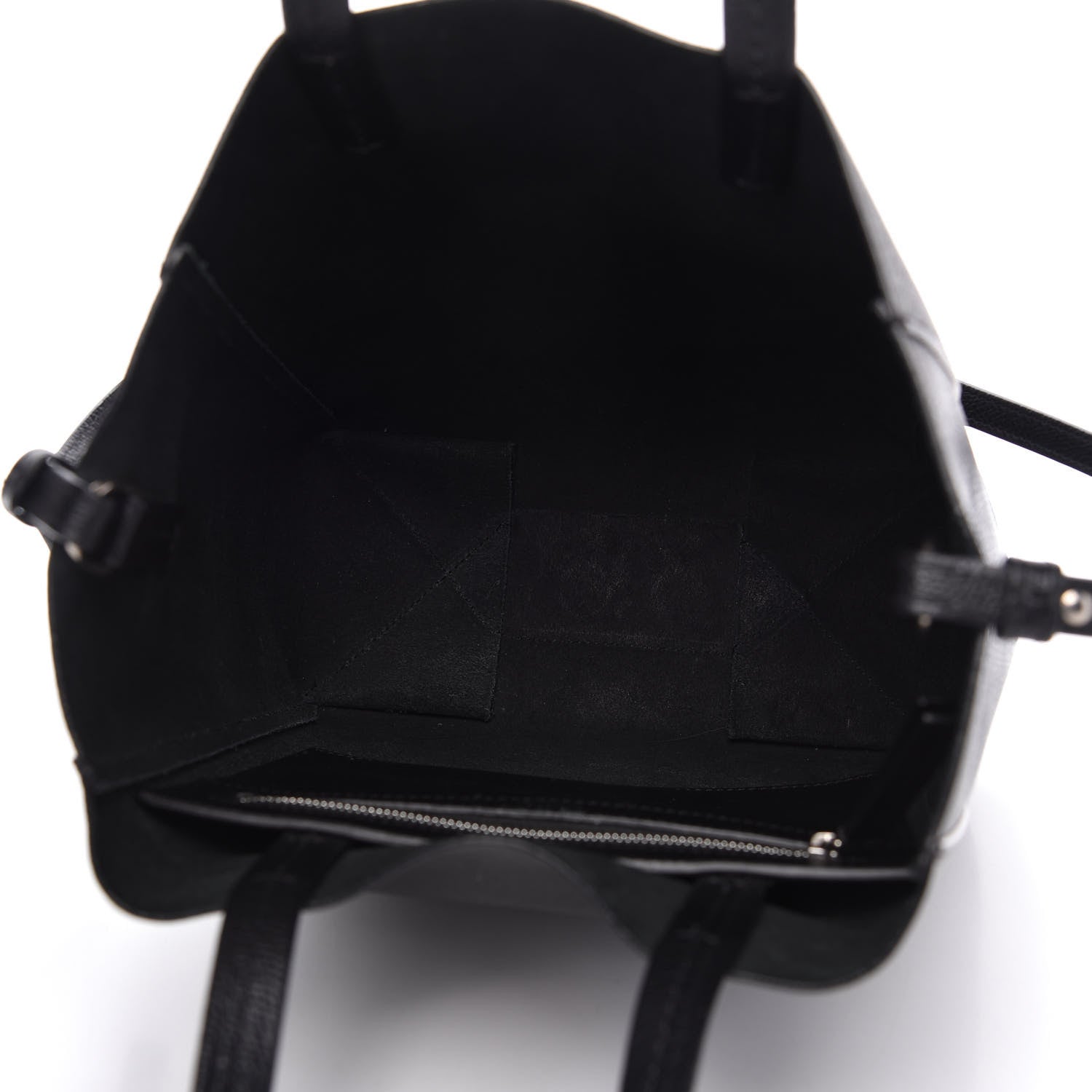 Celine Grained Calfskin Small Vertical Cabas Black 5 of 9