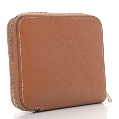 Hermes Epsom Silk'in Compact Wallet Gold 3 of 9
