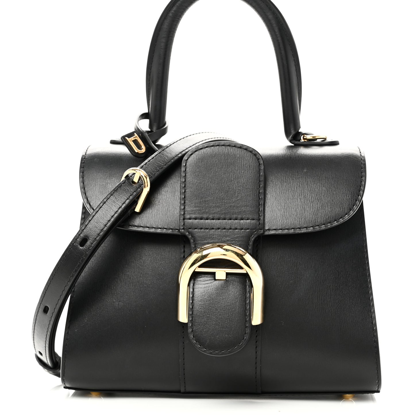 Box Calfskin Mini Brillant Satchel Black