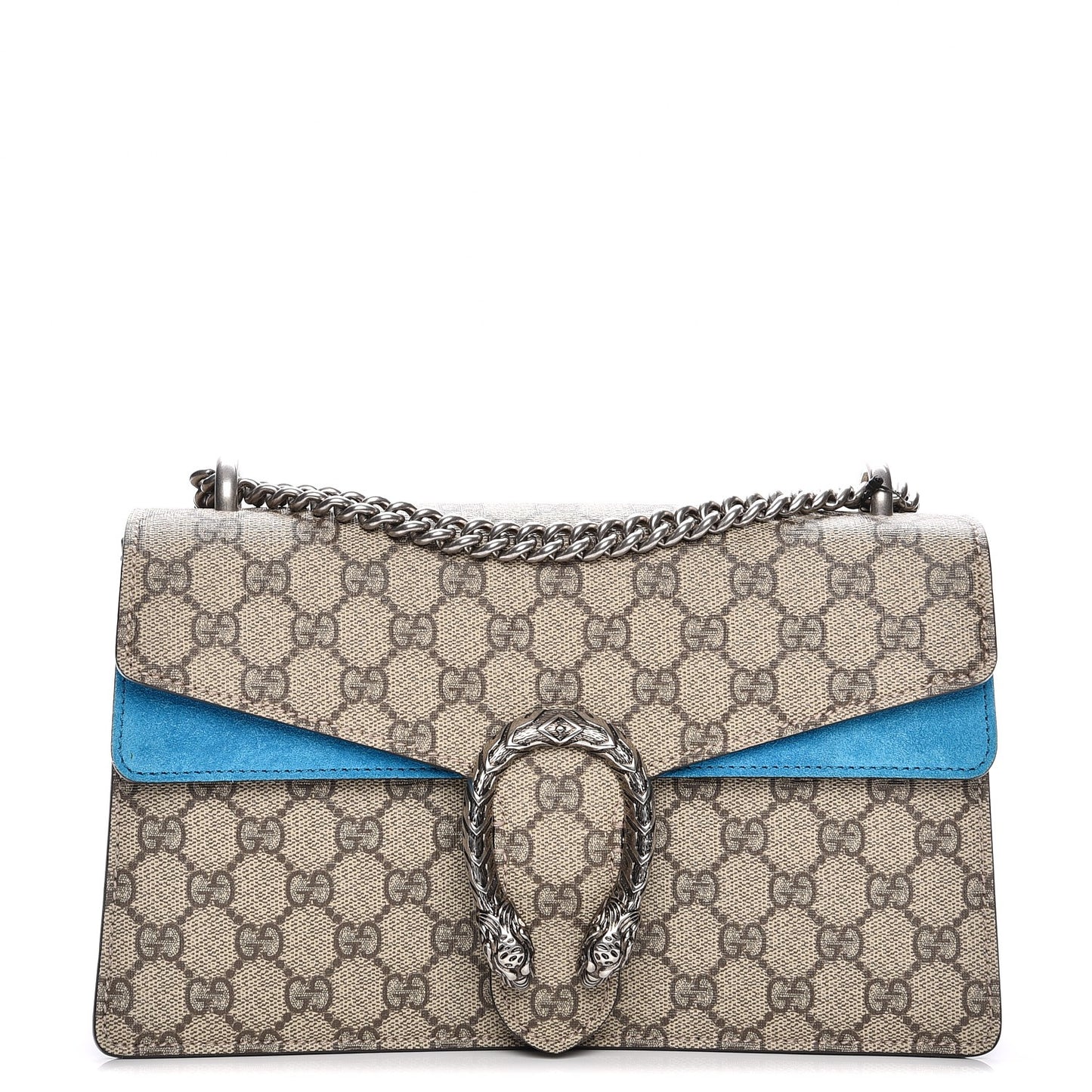 GG Supreme Monogram Small Dionysus Shoulder Bag Bright Turquoise