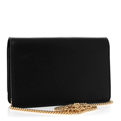 Fendi Vitello Liberty Fun Fair Metal Studded Tube Wallet on Chain Black Multicolor 2 of 8